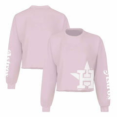 Houston Astros Fanatics Women's Cropped Slouchy Long Sleeve T-Shirt | MLB On Sale