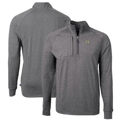 Green Bay Packers Cutter & Buck Big & Tall Adapt Eco Knit Quarter-Zip Pullover Top