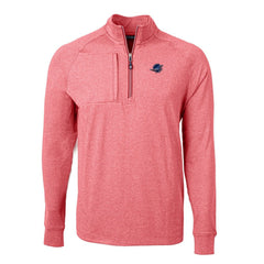 Miami Dolphins Cutter & Buck Big & Tall Adapt Eco Knit Quarter-Zip Pullover Top