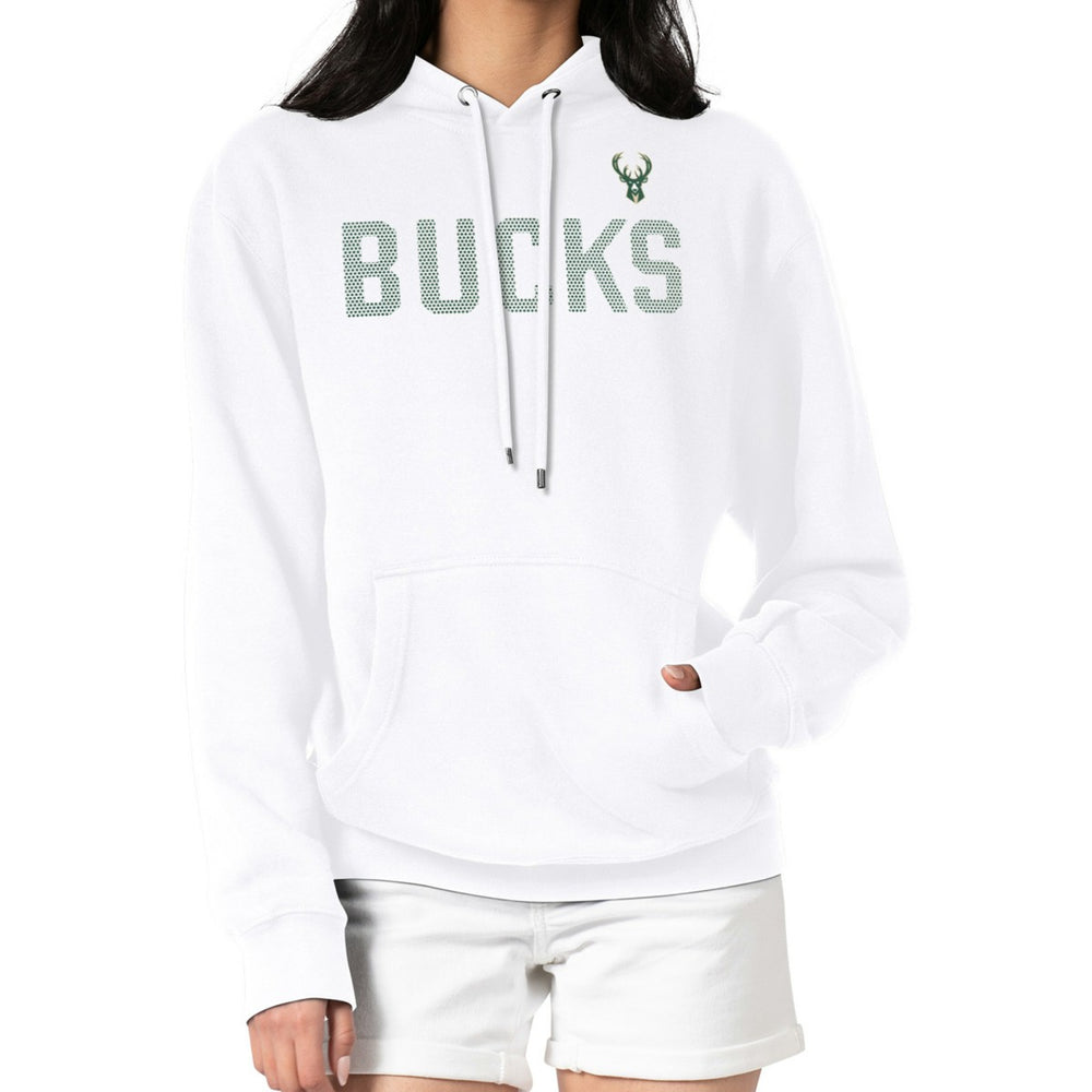 Milwaukee Bucks G-III 4Her by Carl Banks Women's Dot Print Pullover Hoodie On Sale
