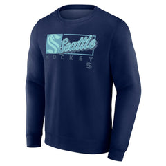 Seattle Kraken Fanatics Focus Fleece Pullover Sweatshirt On Sale