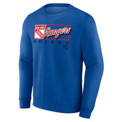 New York Rangers Fanatics Focus Fleece Pullover Sweatshirt Outlet