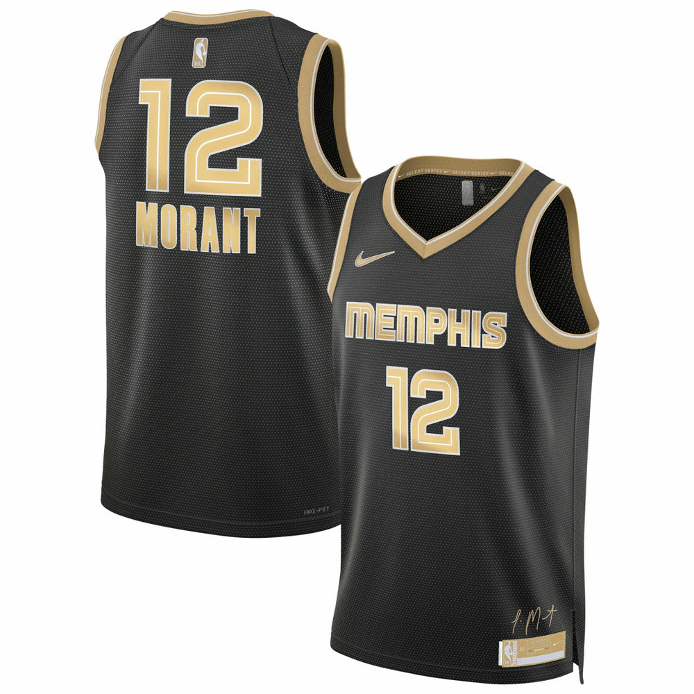Ja Morant Memphis Grizzlies Unisex Select Series Swingman Jersey - Black On Sale
