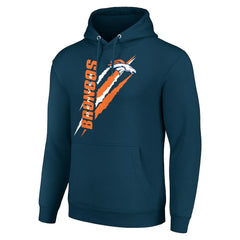 Denver Broncos Starter Unisex Color Scratch Fleece Pullover Hoodie