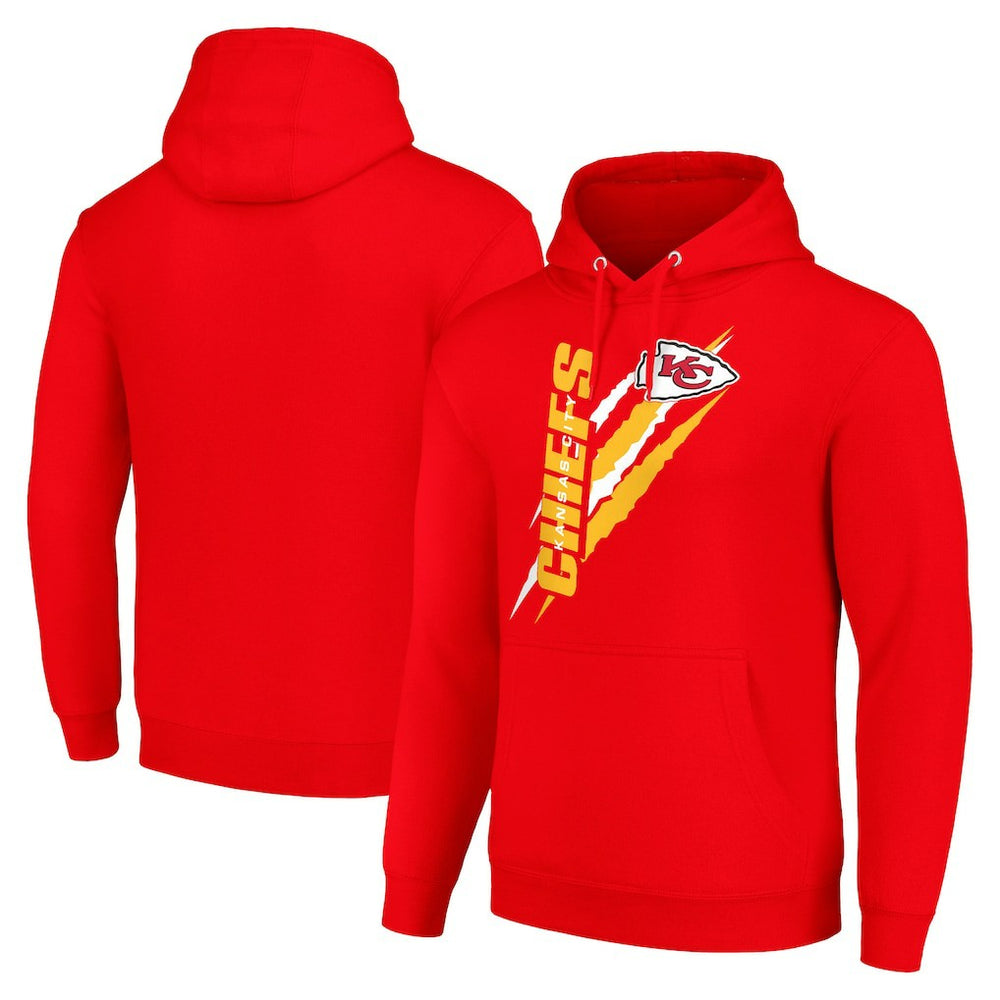 Kansas City Chiefs Starter Unisex Color Scratch Fleece Pullover Hoodie