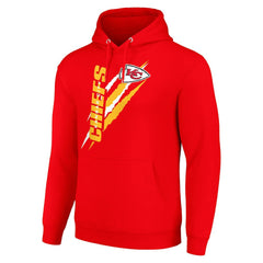 Kansas City Chiefs Starter Unisex Color Scratch Fleece Pullover Hoodie