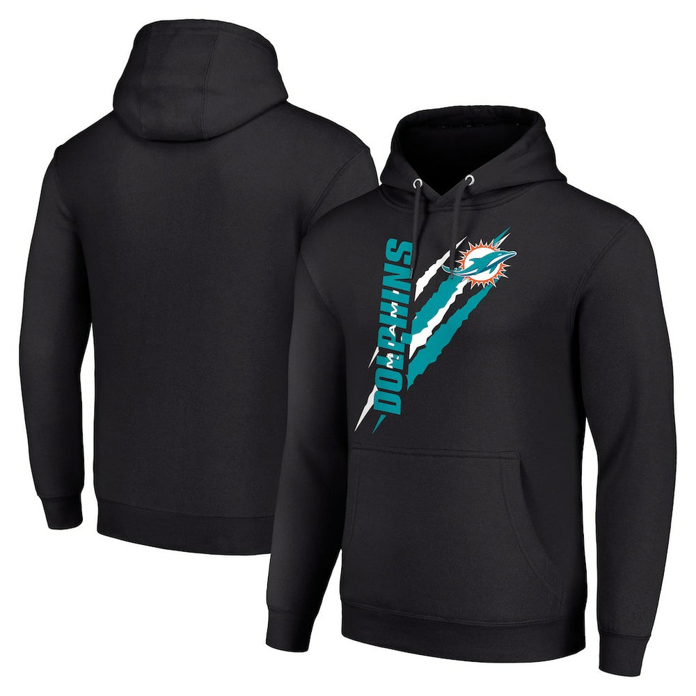 Miami Dolphins Starter Unisex Color Scratch Fleece Pullover Hoodie