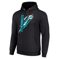 Miami Dolphins Starter Unisex Color Scratch Fleece Pullover Hoodie