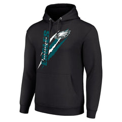 Philadelphia Eagles Starter Unisex Color Scratch Fleece Pullover Hoodie