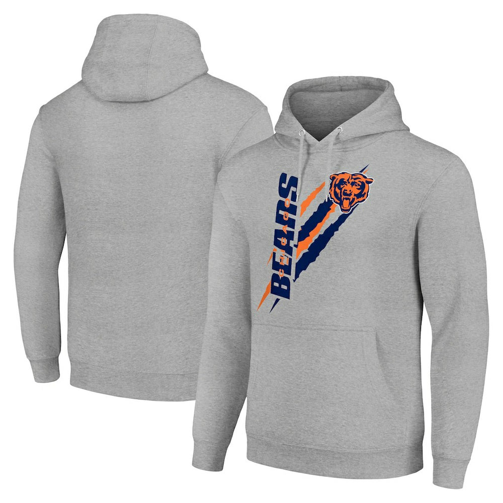 Chicago Bears Starter Unisex Color Scratch Fleece Pullover Hoodie