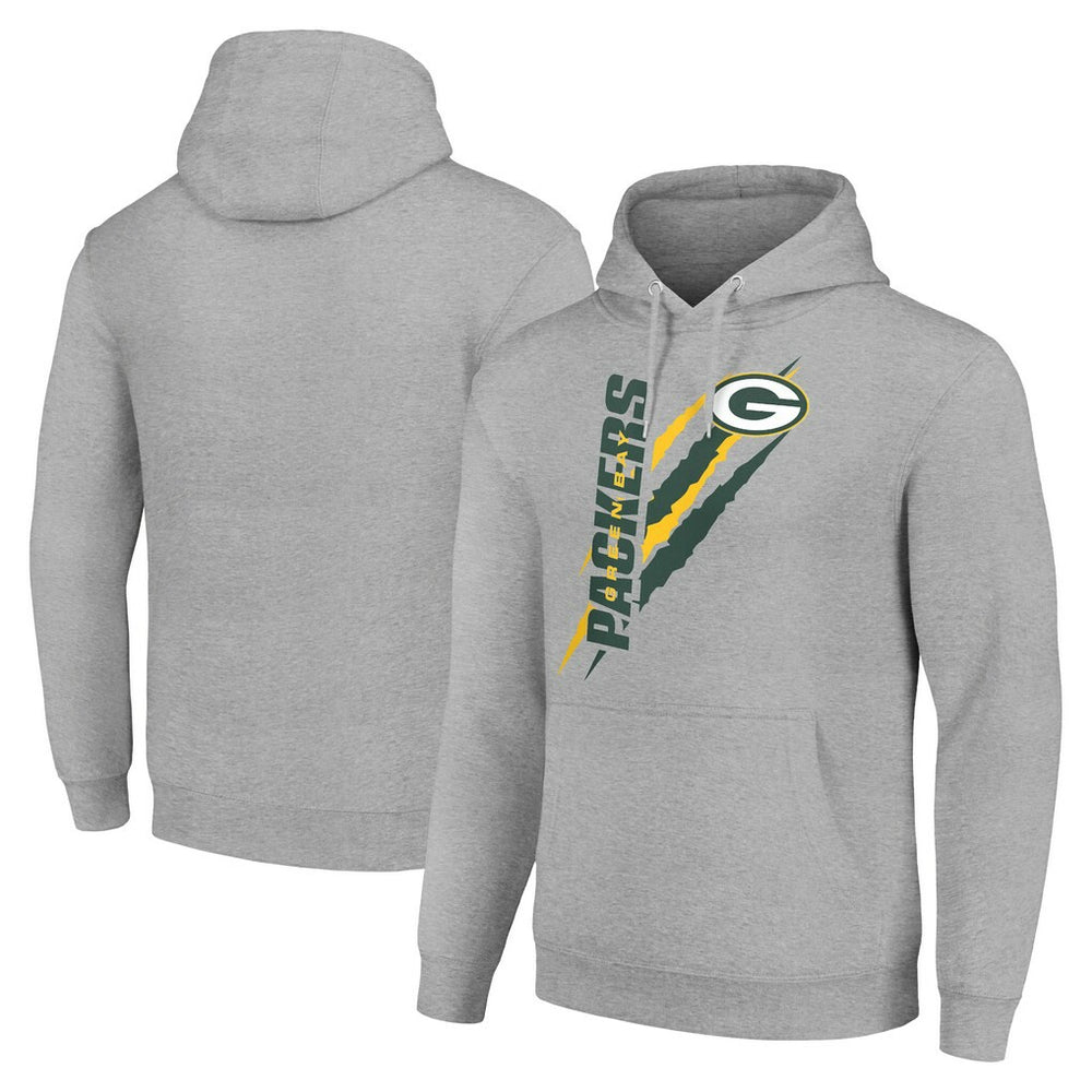 Green Bay Packers Starter Unisex Color Scratch Fleece Pullover Hoodie