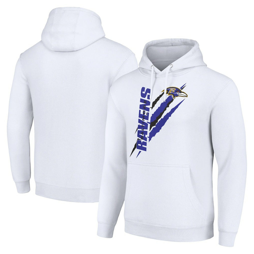 Baltimore Ravens Starter Unisex Color Scratch Fleece Pullover Hoodie