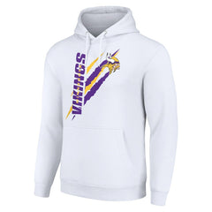 Minnesota Vikings Starter Unisex Color Scratch Fleece Pullover Hoodie