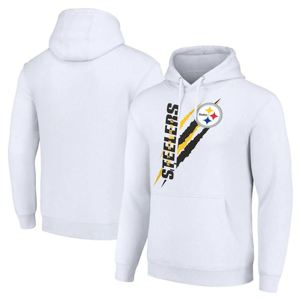 Pittsburgh Steelers Starter Unisex Color Scratch Fleece Pullover Hoodie