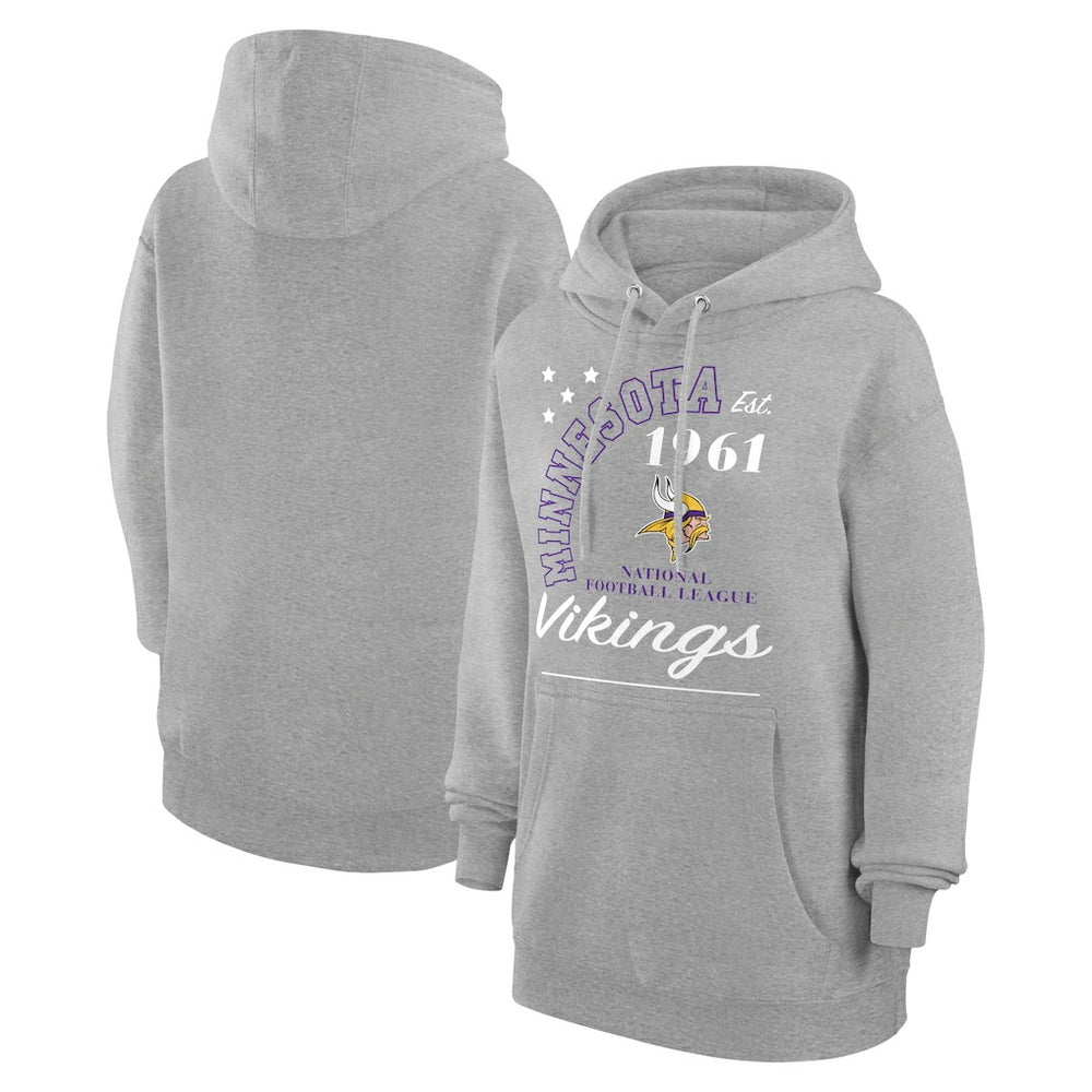 Minnesota Vikings Starter Unisex Arch Team Fleece Pullover Hoodie