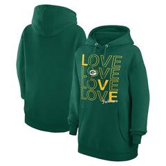 Green Bay Packers G-III 4Her by Carl Banks Women's Love Graphic Pullover Hoodie