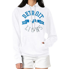 Detroit Lions G-III 4Her by Carl Banks Women's City Graphic Team Fleece Pullover Hoodie