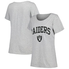 Las Vegas Raiders Fanatics Women's Plus Size Arch Over Logo T-Shirt