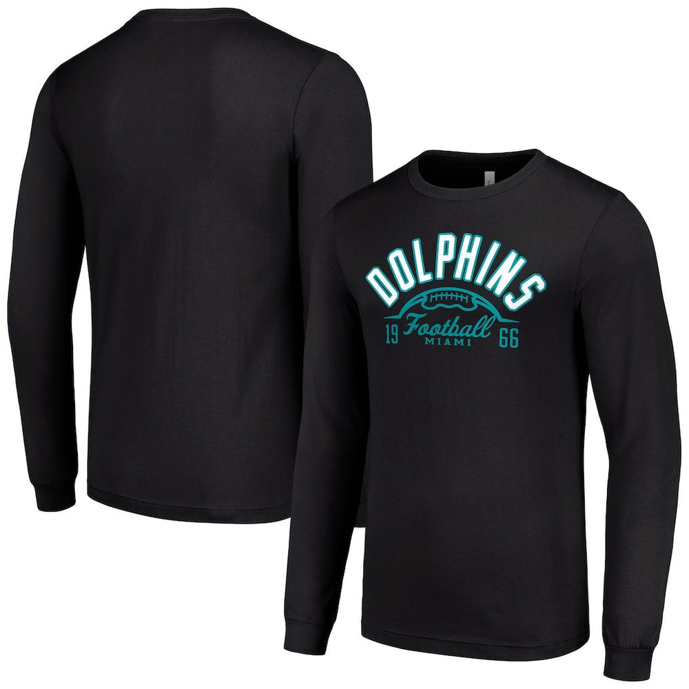Miami Dolphins Starter Half Ball Team Long Sleeve T-Shirt