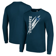 Dallas Cowboys Starter Color Scratch Long Sleeve T-Shirt
