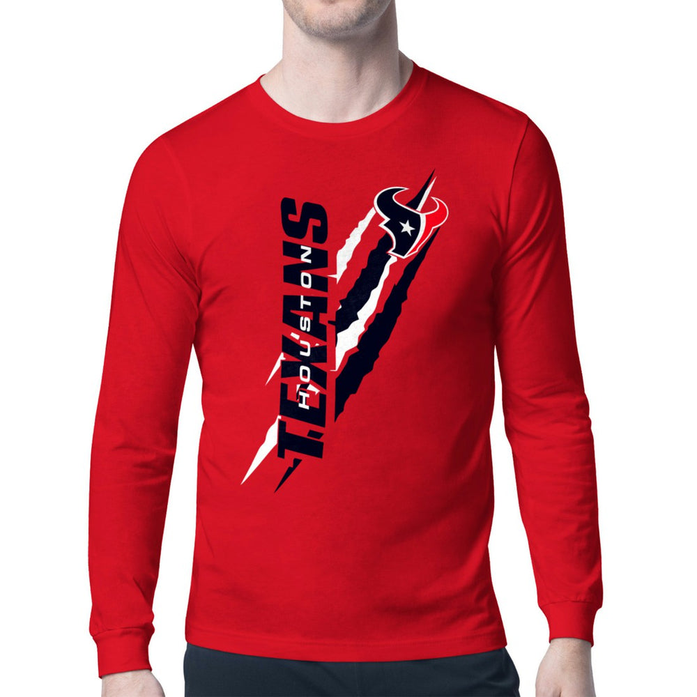 Houston Texans Starter Color Scratch Long Sleeve T-Shirt