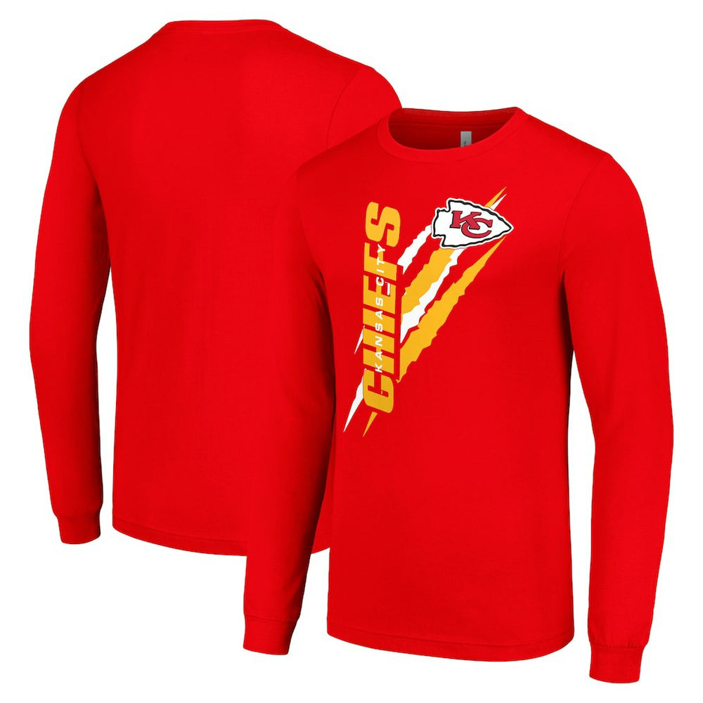 Kansas City Chiefs Starter Color Scratch Long Sleeve T-Shirt