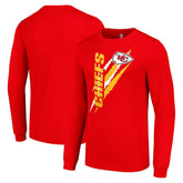 Kansas City Chiefs Starter Color Scratch Long Sleeve T-Shirt