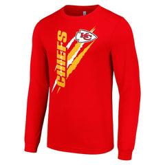 Kansas City Chiefs Starter Color Scratch Long Sleeve T-Shirt