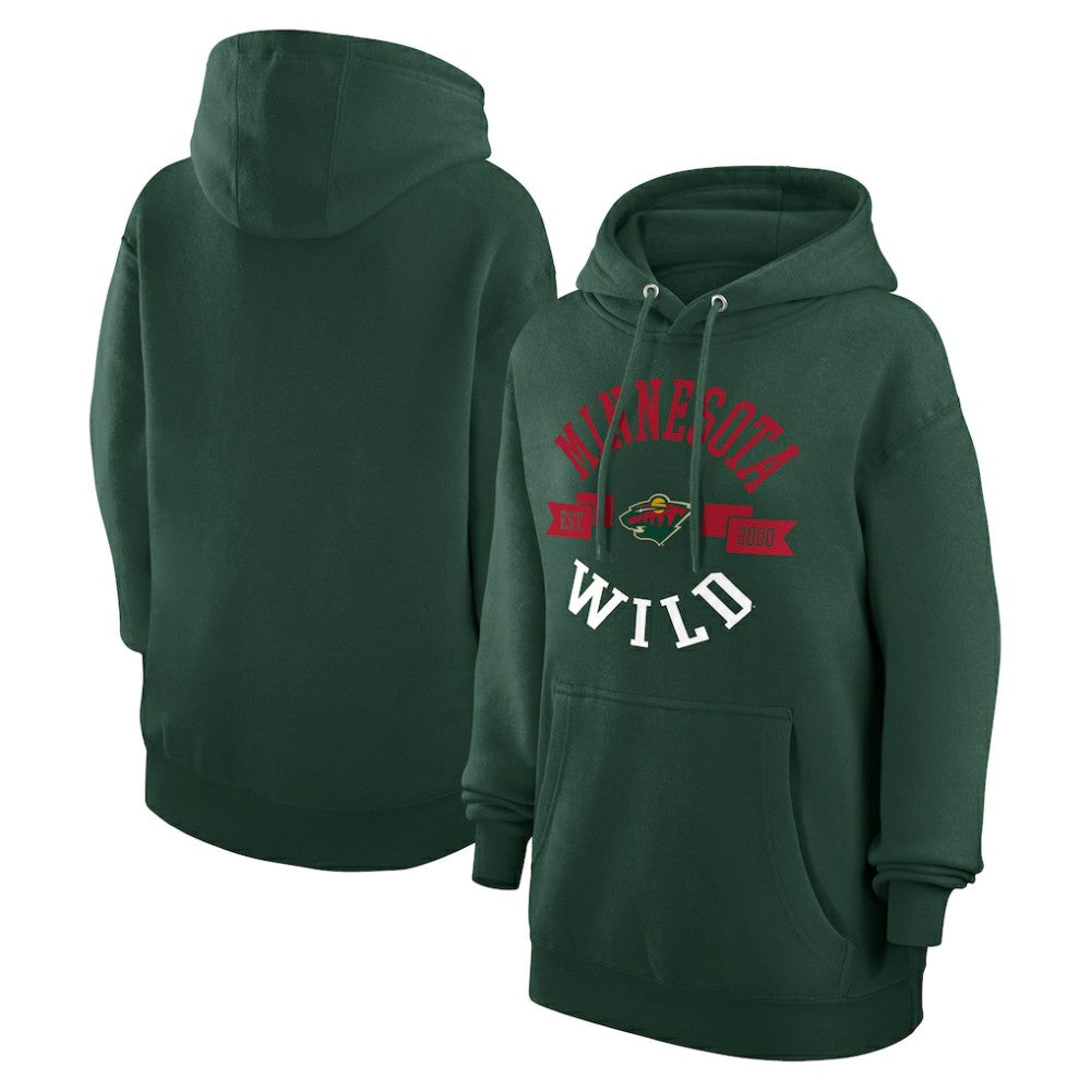 Minnesota Wild G-III 4Her by Carl Banks Women's City Graphic Fleece Pullover Hoodie Outlet