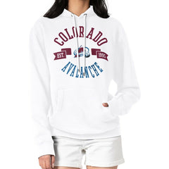 Colorado Avalanche G-III 4Her by Carl Banks Women's City Graphic Fleece Pullover Hoodie Discount