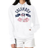 Columbus Blue Jackets G-III 4Her by Carl Banks Women's City Graphic Fleece Pullover Hoodie For Sale