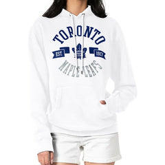 Toronto Maple Leafs G-III 4Her by Carl Banks Women's City Graphic Fleece Pullover Hoodie For Sale