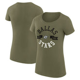 Dallas Stars G-III 4Her by Carl Banks Women's Super-Slim Fit Lightweight City Graphic Sport Crewneck T-Shirt Discount