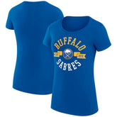 Buffalo Sabres G-III 4Her by Carl Banks Women's Super-Slim Fit Lightweight City Graphic Sport Crewneck T-Shirt On Sale