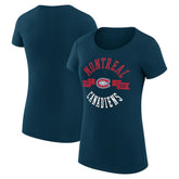 Montreal Canadiens G-III 4Her by Carl Banks Women's Super-Slim Fit Lightweight City Graphic Sport Crewneck T-Shirt Discount