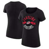 Carolina Hurricanes G-III 4Her by Carl Banks Women's Super-Slim Fit Lightweight City Graphic Sport Crewneck T-Shirt On Sale