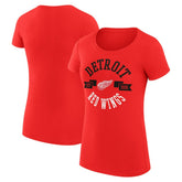 Detroit Red Wings G-III 4Her by Carl Banks Women's Super-Slim Fit Lightweight City Graphic Sport Crewneck T-Shirt For Sale