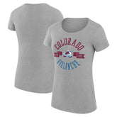 Colorado Avalanche G-III 4Her by Carl Banks Women's Super-Slim Fit Lightweight City Graphic Sport Crewneck T-Shirt Discount
