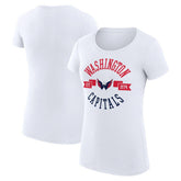Washington Capitals G-III 4Her by Carl Banks Women's Super-Slim Fit Lightweight City Graphic Sport Crewneck T-Shirt Discount