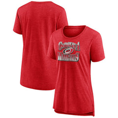 Carolina Hurricanes Women's Crash the Net Tri-Blend T-Shirt Discount