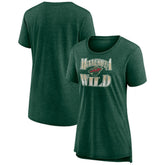 Minnesota Wild Women's Crash the Net Tri-Blend T-Shirt Outlet