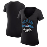 Colorado Avalanche G-III 4Her by Carl Banks Women's Super-Slim Fit Lightweight City Graphic V-Neck T-Shirt Sale