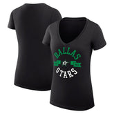 Dallas Stars G-III 4Her by Carl Banks Women's Super-Slim Fit Lightweight City Graphic V-Neck T-Shirt On Sale