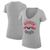 Washington Capitals G-III 4Her by Carl Banks Women's Super-Slim Fit Lightweight City Graphic V-Neck T-Shirt Online