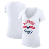 Washington Capitals G-III 4Her by Carl Banks Women's Super-Slim Fit Lightweight City Graphic V-Neck T-Shirt Discount