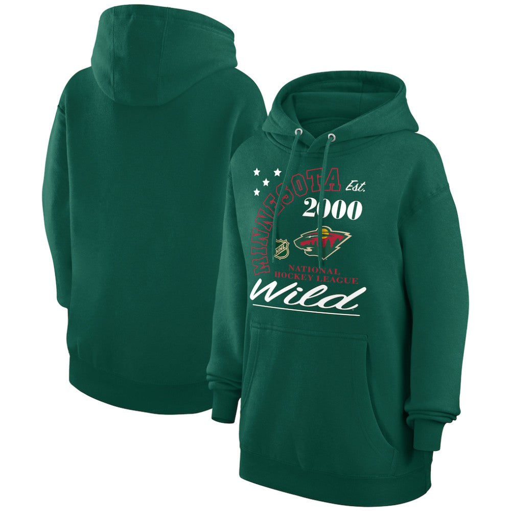 Minnesota Wild Starter Arch City Team Graphic Fleece Pullover Hoodie Outlet