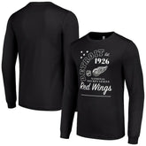 Detroit Red Wings Starter Arch City Theme Graphic Long Sleeve T-Shirt On Sale