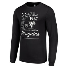 Pittsburgh Penguins Starter Arch City Theme Graphic Long Sleeve T-Shirt For Sale