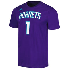 LaMelo Ball Charlotte Hornets Jordan Brand 2022/23 Statement Edition Name & Number T-Shirt Outlet
