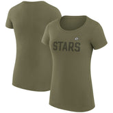 Dallas Stars G-III 4Her by Carl Banks Women's Super-Slim Fit Lightweight Dot Print Team T-Shirt Outlet